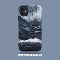 原创浮世绘油画iPhoneXsmax手机壳苹果11软壳xr男女7/8plus保护套 [冷淡风-海浪] 苹果7/8