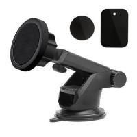 新款手机车载支架吸盘式汽车上磁吸支驾车内加长可伸缩汽车用品 炮台支架 黑色
