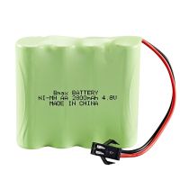 4.8V 2800mAH充电电池组遥控车变形车翻斗车高容量升级版电池配件 4.8V 2800mAh SM 接头