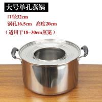 蒸小笼包 饺子沙县小吃蒸锅 不锈钢蒸锅蒸饺锅商用 蒸笼底锅 大号底锅(适合18-30cm蒸笼)