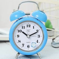 闹钟学生简约宿舍超响复古夜光初中多功能儿童少女男大声床头闹铃 3寸普通版蓝色