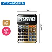 [送50首乐谱]CASIO卡西欧语音计算器GY/MY/DY-120办公真人发音 金小号MY-120[11*15]