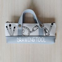 [寒假特价]韩版创意简约笔袋男女中学生大容量文具盒铅笔袋清新 狂想曲手领包-画笔