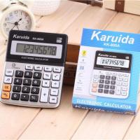 计算器KK-800A金属台式计算器 8位商务型计算机办公用品 8位显示带滴滴滴的声音 里面只有1粒电池不是坏的
