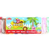 晨光36色4D超轻粘土无毒收纳盒套装橡皮泥盒装内赠模具 4D袋装12色粘土