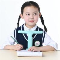 儿童坐姿矫正器小学生视力保护器防低头矫正写字姿势防近视护眼架 T型视力保护器-兰