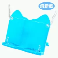 儿童防近视坐姿纠正器学生写字矫正器防驼背防近视写字架防低头 阅读架[清新蓝]