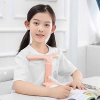 儿童写字防近视坐姿矫正器小学生用姿势纠正器写作业视力保护器 XK-[夹桌款]樱花粉色