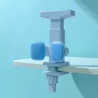 儿童防近视写字矫正器坐姿纠正器小孩护眼防驼背防低头视力保护器 蓝-无声夹桌矫正器(乐学)