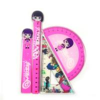 刺客伍六七亚克力套尺卡通567尺子动漫周边量角器三角板学习文具. 可乐 普通款