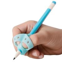 一年级握笔纠正器 握笔器矫正器 小学生 初学者握笔矫正器 小学生 男宝 真学三指单个装(蓝色)