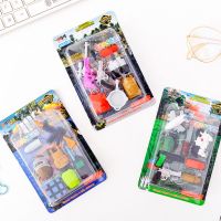 创意吃鸡装备绝地求生武器兵器造型橡皮擦套装学生橡皮文具橡皮擦 吃鸡装备橡皮套装（图案随机） 1套
