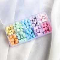 24色盒装 珠光火漆蜡粒 信封喜帖请柬邀请函火漆印章专用封印蜡戳 布丁10色(200粒)