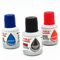 万年盛102记号笔墨水 20ML油性笔补充液 大头笔填充液 黑色 黑色-5瓶