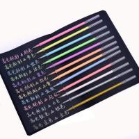 学生手账高光粉彩笔24色荧光笔套装彩色记号笔水彩学习划重点标记 12色[高光]笔芯