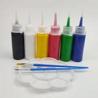 丙烯颜料套装彩绘墙绘儿童涂鸦石膏石头画手绘diy学生画画颜料 6色送2支画笔+1调色盘