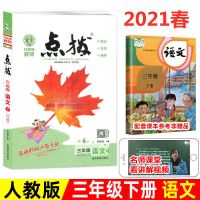 2021版部编版荣德基点拨小学三年级上册下册语文数学英语课本解析 三年级下册 语文