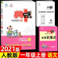 2021版典中点一年级上下册语文数学2本套人教版R版1年级上册语数 一年级上册 语文