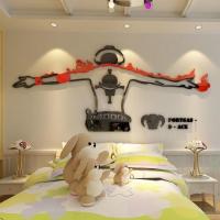 海贼王海报艾斯墙贴3的立体塑料装饰贴画卧室客厅创意自编动漫画 艾斯款二 小号