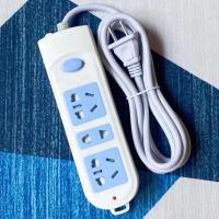 两项两脚插座插排带线插座长线安全防触家用宿舍专用排插接线板 [606]带线排插 全长[2米左右]