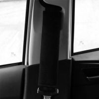 汽车安全带护肩套加长一对保险带套卡通创意男女通用车内装饰用品 26cm(纯黑色)单个装