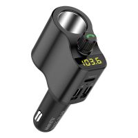 车载MP3播放器多功能蓝牙接收音乐一拖一点烟器usb车载p3充电器 BT01-蓝牙MP3