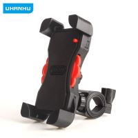 UHANHU摩托车手机支架带充电自行车导航架电动车手机支架外卖通用 无充电 车把款（一键收缩）