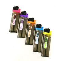 整盒百得F07一次性滑轮砂轮火石静音便利店超市打火机点烟器[7月20日发完] 308透明黑 5支