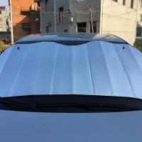 大货车装饰用品大全遮阳挡车辆防晒窗帘隔热通用型前档遮阳板 加厚款140*70【送吸盘】