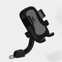 电动车踏板车摩托车后视镜手机支架导航仪支架海绵防震牢固通用型 电动车手机架黑色