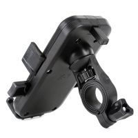 摩托车手机导航支架铝合金电动车手机架自行车外卖反光镜车载防震 无充电【一键取放】 车把款