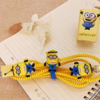 OPPO R9 R11 PLUS数据线保护套R9S PLUS R7手机充电器缠绕线绳 R9/R9S/PLUS 小黄人贴纸