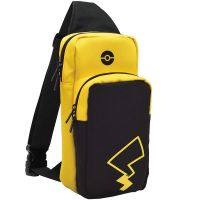 Switch NS lite 动物之森胸包 单肩保护收纳包 皮卡丘 精灵配件包 hori新款皮卡丘 纸盒包装