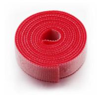 数据线扎带 耳机绕线器 充电线保护绳缠绑带电源收纳网线整理线器 卷装1.4cm宽*1米长[红]共1米