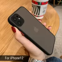 苹果12手机壳镜头全包防摔12promax透明12pro硅胶iPhone12mini新 [黑色]镜头圈保护 苹果12专用