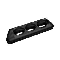 磁吸头防丢收纳神器便携多功能多孔滑动磁力头数据线收纳盒可滑动 磁吸头收纳器(黑色)1个