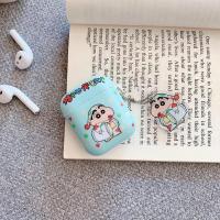 卡通AirPods1/2/3代耳机套Pro蜡笔小新蓝牙无线苹果耳机保护套软 睡衣小新(送挂件) Airpods 1/2代