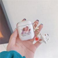 ins创意透明airpodspro保护套壳耳机硅胶盒3代三可爱软壳男女挂件 耳机套+天使挂件 airpods1/2代