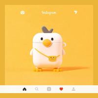 卡通小猪创意五花肉Airpods2保护套硅胶Pro3代苹果无线蓝牙耳机套 背包鸭 耳机套 AirPods1/2代