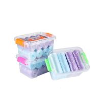 无异味彩色垃圾袋加厚一次性点断式家用厨房黑色收纳盒塑料袋批发 [8卷160只]彩色