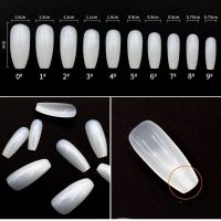 全贴芭蕾舞甲片假指甲甲片 自然色假指甲成品尖头指甲100/600片装 芭蕾甲自然色(100片)+送胶水3g