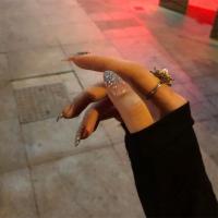 人鱼尾巴 炫彩仙女假指甲片 新娘梦幻穿戴甲成品甲片 极光粉渐变 小胶水+双面果冻胶+小搓条