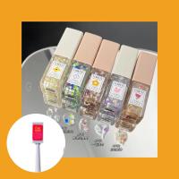 FLORTTE花洛莉亚指甲油C05奶茶裸色粉紫极光甲油不用照灯花落利亚 磁石