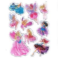 儿童果冻贴软胶贴瓷砖冰箱立体无痕粘贴白雪公主苏菲亚女孩果冻贴 芭比公主