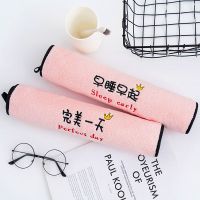[两条装]超吸水大毛巾不掉毛男女学生成人家用洗脸擦头速干毛巾 粉色完美+粉色早睡 毛巾两条装