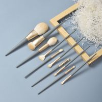 花漾化妆刷子蓝桥绿云化妆刷套装全套一套新手便携软毛散粉刷眉刷 蓝桥10支裸刷