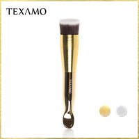 Texamo/黛末粉底刷 扁头曲柄小斗粉底液专用刷子不吃粉平头化妆刷 金色