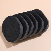 加大加厚天然竹炭木浆洗脸扑海藻珍珠洁面扑海绵卸妆粉扑深层清洁 [竹炭6个]1.5CM厚