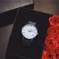 七夕情人节礼物送女生闺蜜男朋友情侣一对生日礼物特别有意义diy 银带白盘大号 仅手表