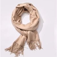 情人节创意生日礼物女生闺蜜送妈妈男女朋友情侣新年实用围巾礼物 米色() 围巾+贺卡(无礼盒)